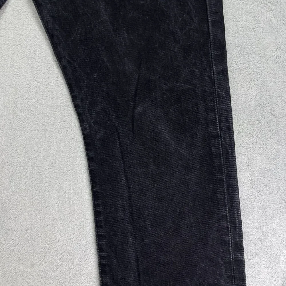 Levi's 501 Original‎ Fit Jeans Mens 38x30 Black Denim Cotton High-Rise Straight